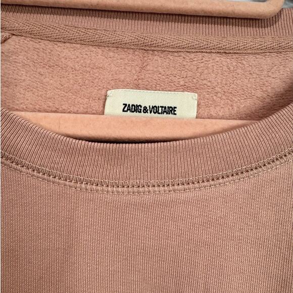 ZADIG AND VOLTAIRE Camo Skull Crewneck Sweatshirt Large* - Picture 3 of 5